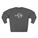 ALL WORLD LONGITUDE LATITUDE Unisex Premium Crewneck Sweatshirt